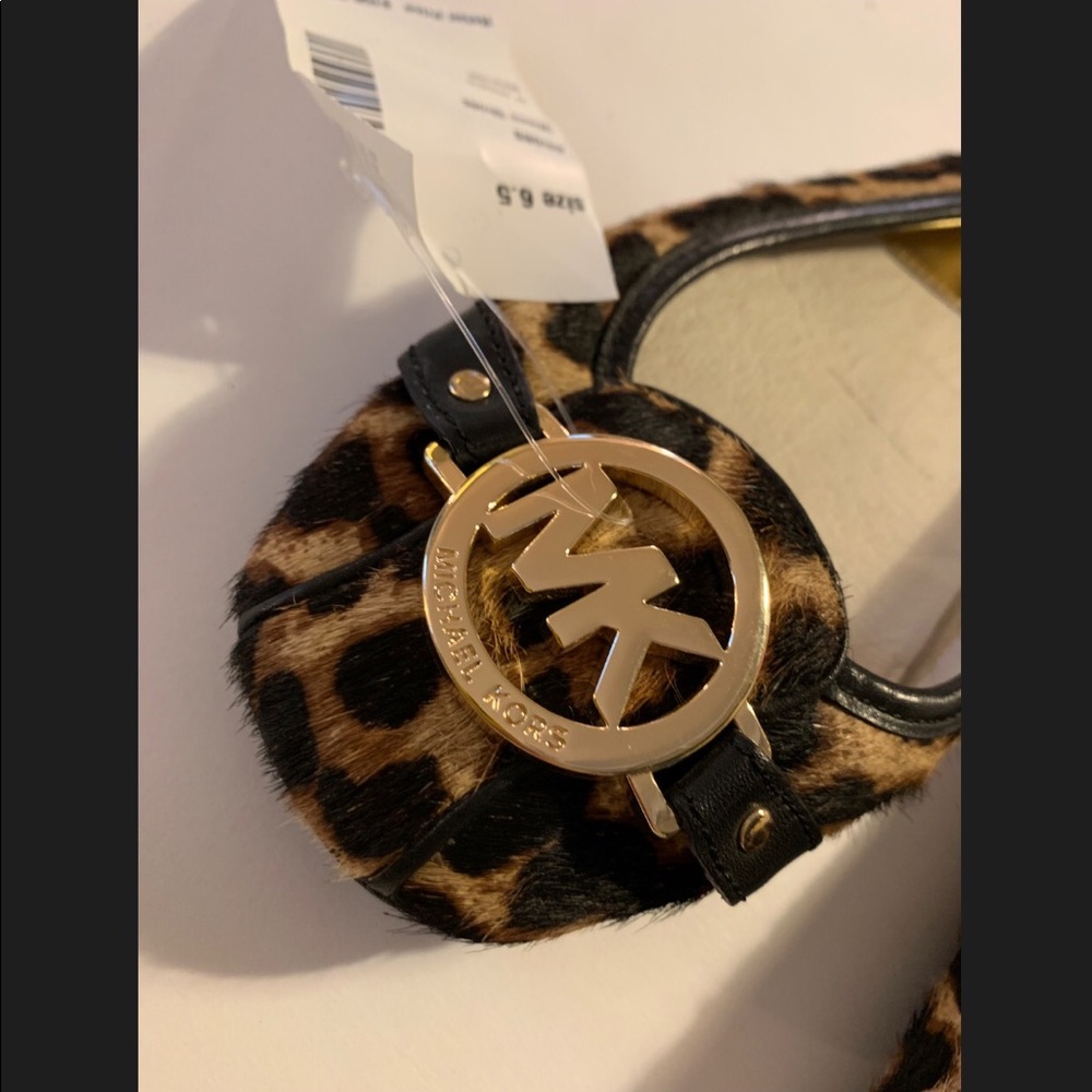 Michael Kors Brown Leopard Print Moccasins 6.5 - Picture 3 of 8